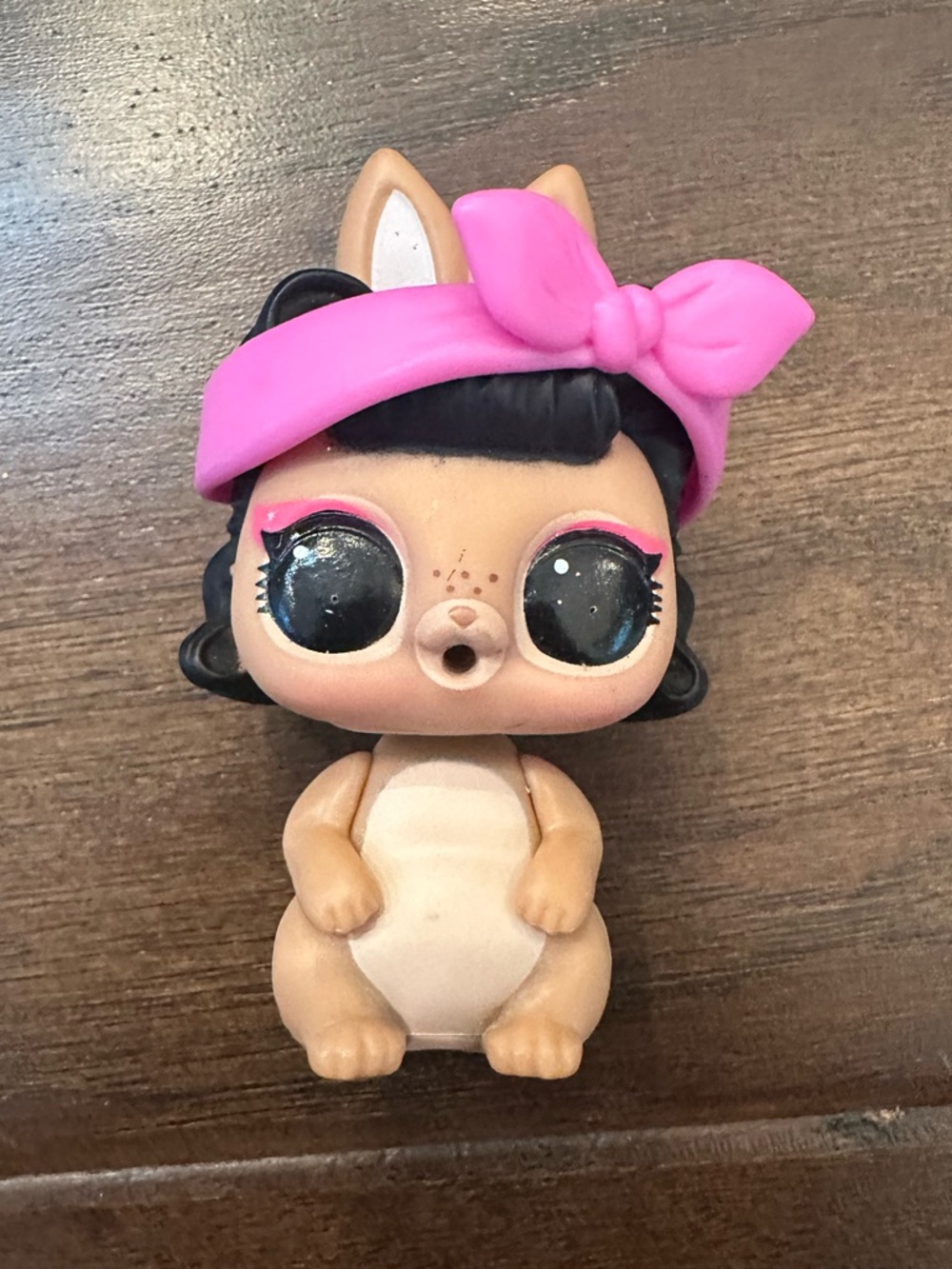 EUC L.O.L. Surprise! Tan & Pink Headband Pet Doll